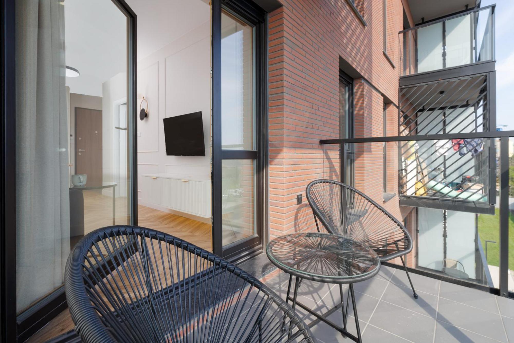 Sienna Grobla Apartment With View Of The Motlawa Terrace & Sauna, Gym By Noclegi Renters 格但斯克 外观 照片