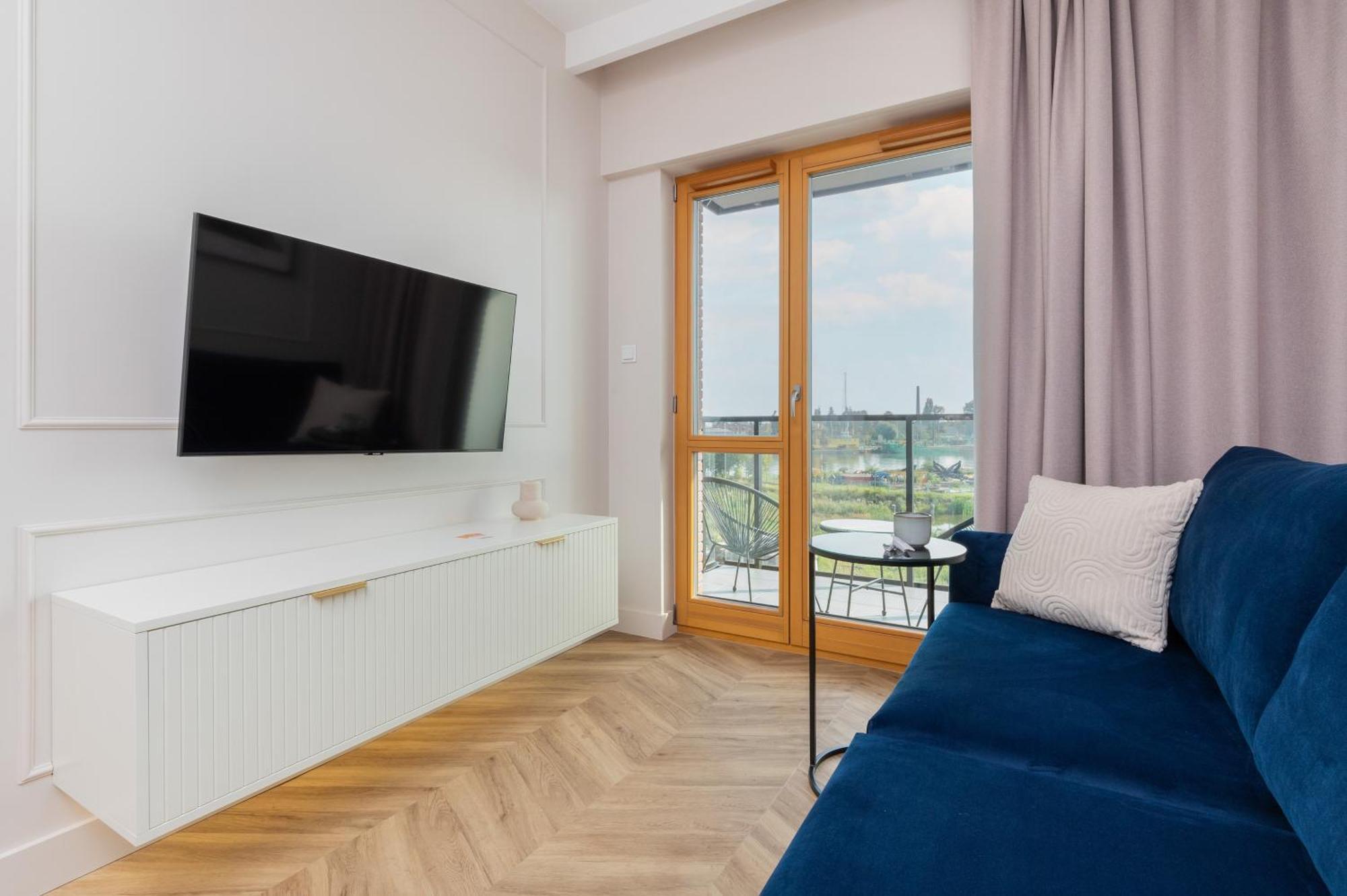 Sienna Grobla Apartment With View Of The Motlawa Terrace & Sauna, Gym By Noclegi Renters 格但斯克 外观 照片