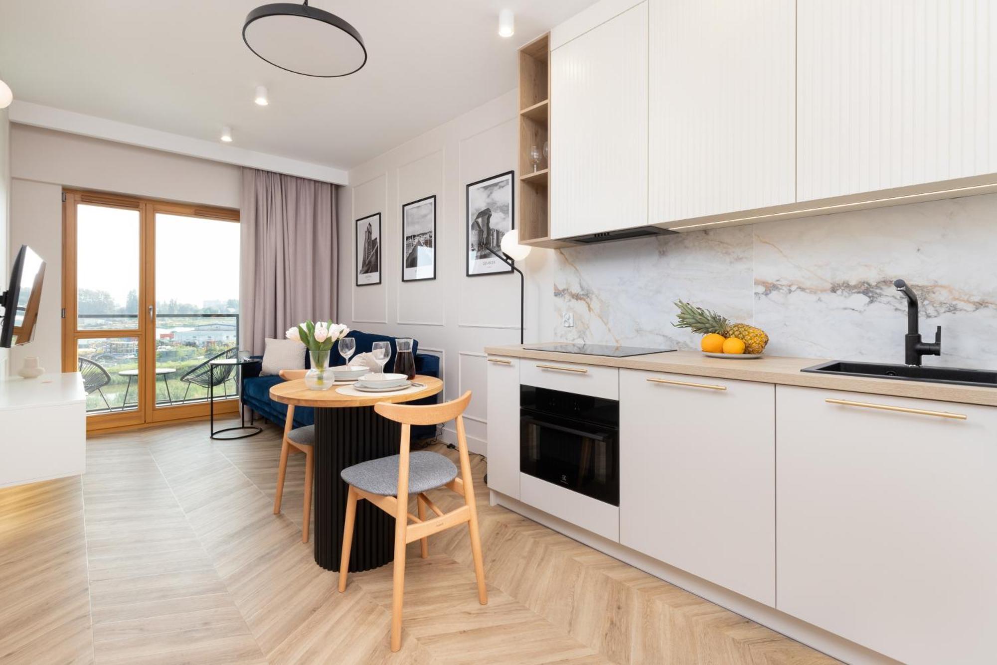 Sienna Grobla Apartment With View Of The Motlawa Terrace & Sauna, Gym By Noclegi Renters 格但斯克 外观 照片