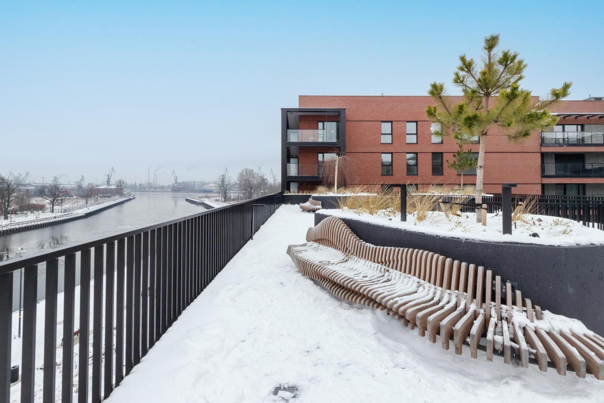 Sienna Grobla Apartment With View Of The Motlawa Terrace & Sauna, Gym By Noclegi Renters 格但斯克 外观 照片